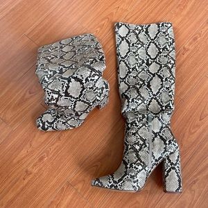 Snakeskin High Zara boots